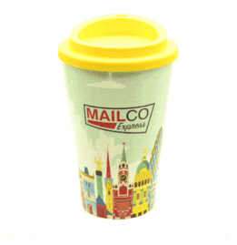 Personalised Reusable Coffee Cup by Customised by Me Personalised Reusable Coffee Cup by Customised by Me